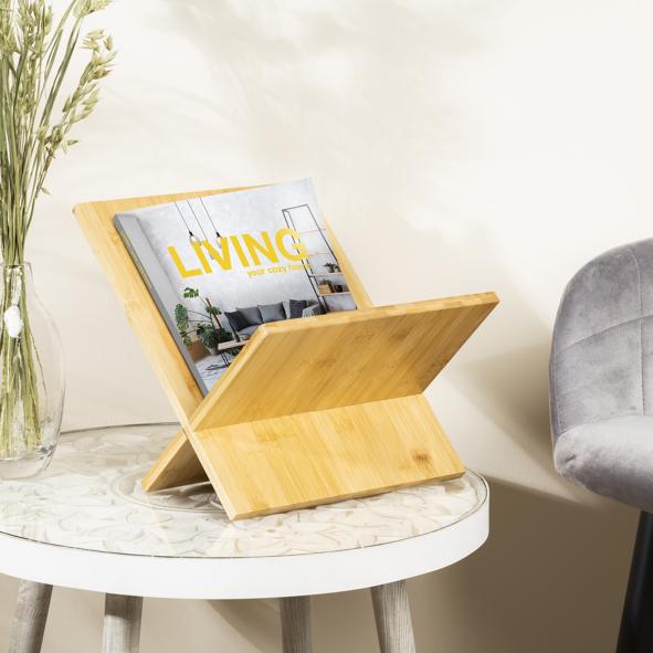 Zeitungsständer aus Bambus