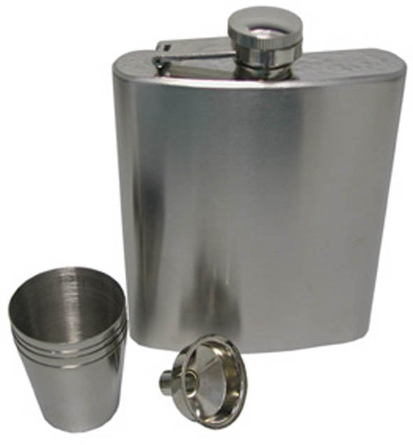 Flachmann aus  Edelstahl