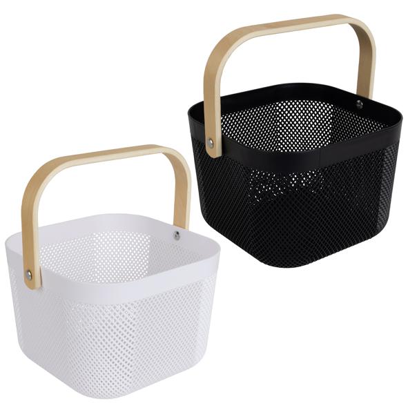 Dekokorb mit Holzgriff