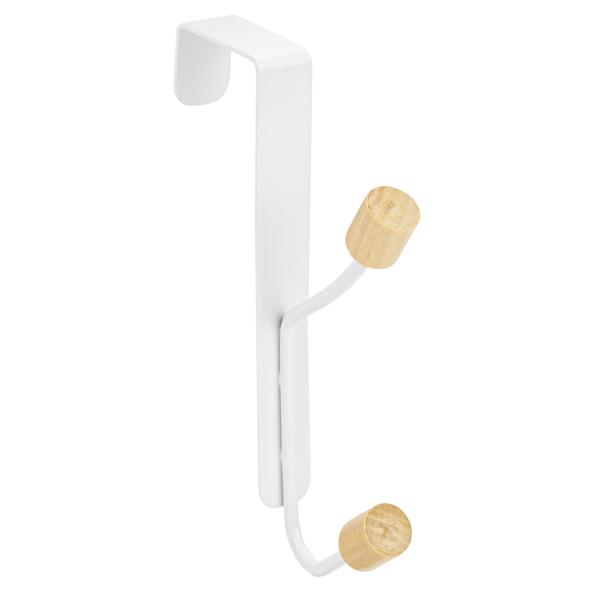 Türgarderobenleiste mit 2 Holzhaken