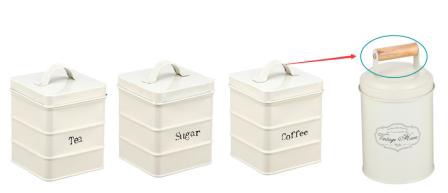 Vorratsdosen, 3-fach sortiert