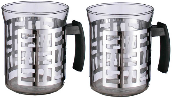 Teegläser 2er Set - Glasbecher mit