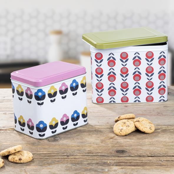 Aufbewahrungsdosen aus Metall 2er Set