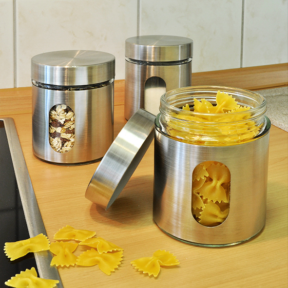 Vorratsdosen 3er Set aus Glas und