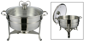 Speisenwärmer aus Edelstahl mit