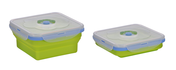 Faltbare Frischhaltedose, eckig