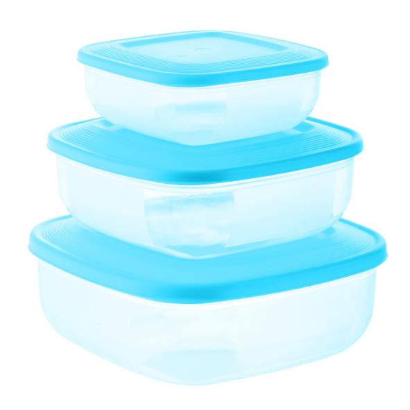 Vorratsdosen 3er Set, eckig