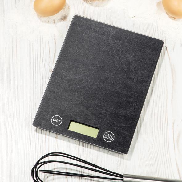 Küchenwaage mit Digitalanzeige, schwarz