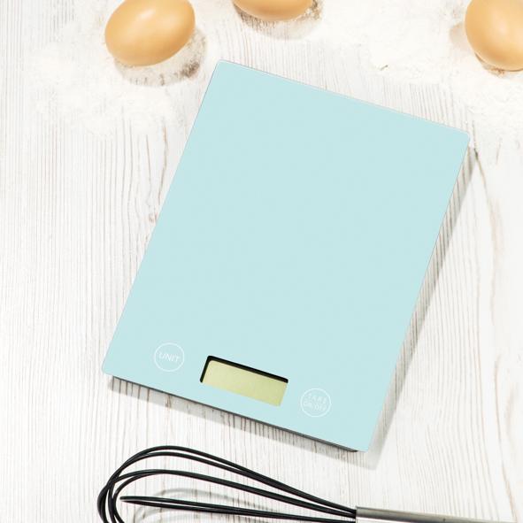 Küchenwaage mit Digitalanzeige, minzfarben