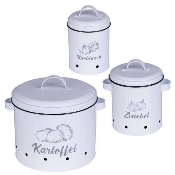 Mischkarton Vorratsdosen aus Metall, 2 Sets