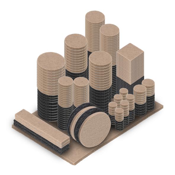 Filzgleiter, 300-tlg. Set