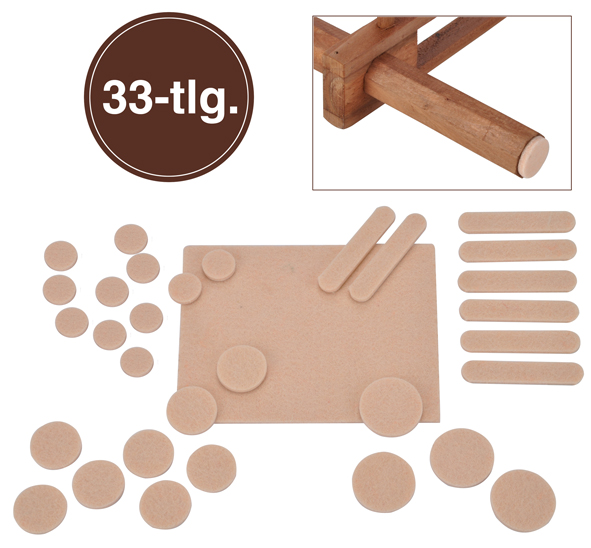 33-teiliger Filz Bodenschutz