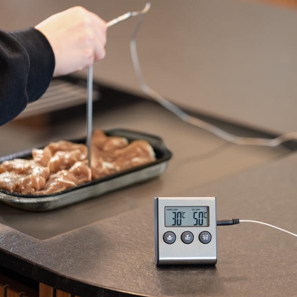 Fleischthermometer mit Timer
