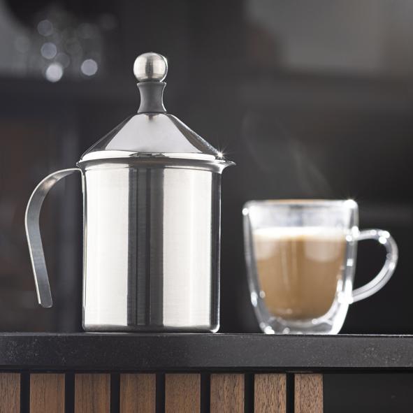 Milchaufschäumer aus Edelstahl