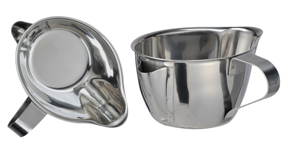 Doppel-Sauciere/Fett-Trenner Edelstahl