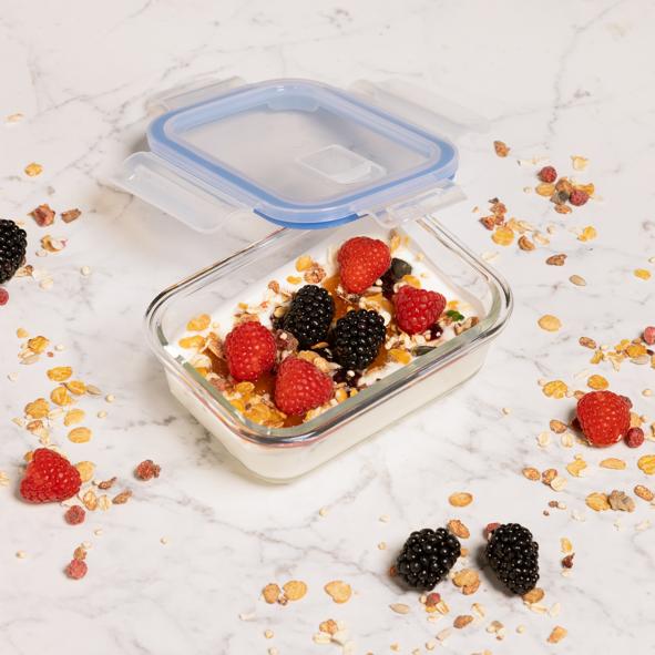 Glas Frischhaltedose mit Deckel, 370ml