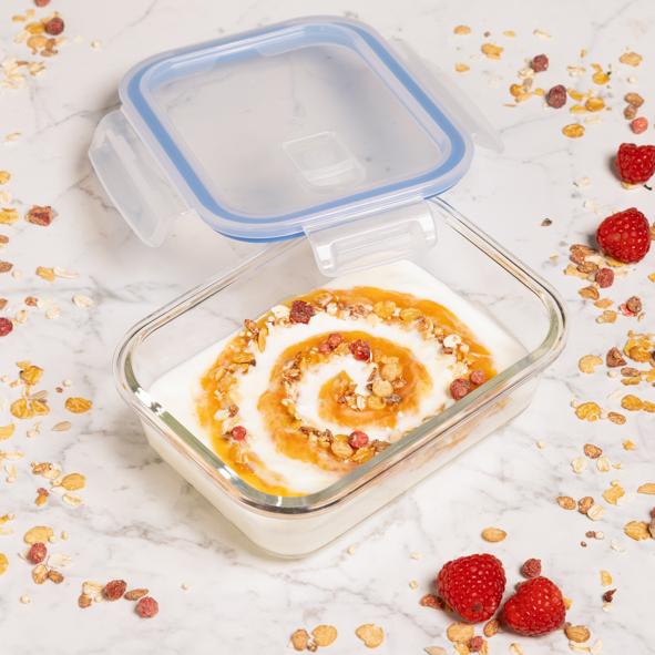 Glas Frischhaltedose mit Deckel, 640ml