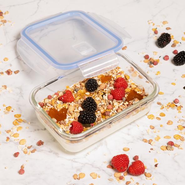 Glas Frischhaltedose mit Deckel, 840ml