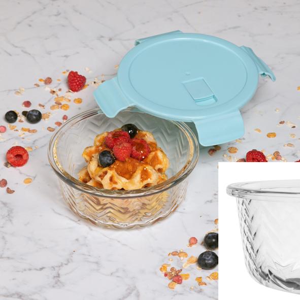 Glas Frischhaltedose mit Deckel, 620ml