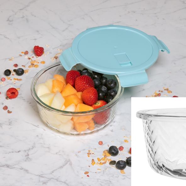 Glas Frischhaltedose mit Deckel, 950ml