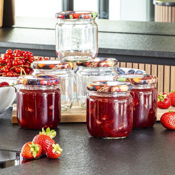 Einmachglas 425 ml, rund, 6er Set