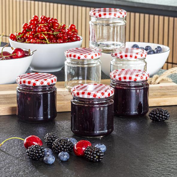 Einmachglas 210 ml, rund, 6er Set