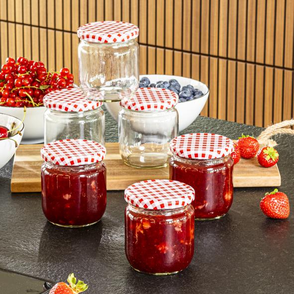 Einmachglas 425 ml, rund, 6er Set