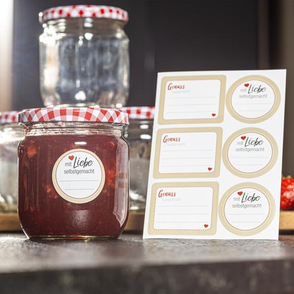 30 tlg. Sticker Set "Einmachen"