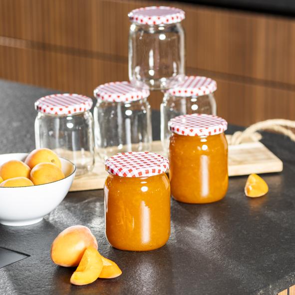 Einmachglas 540 ml, rund, 6er Set