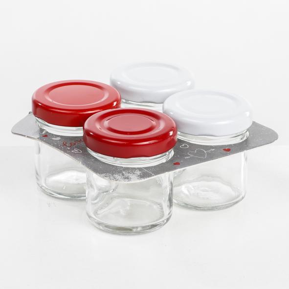 Einkochglas 40ml, 4er Set