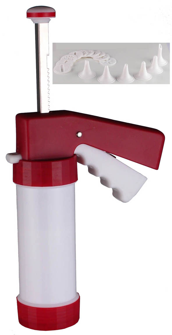 Gebäckpresse aus Kunststoff mit 10