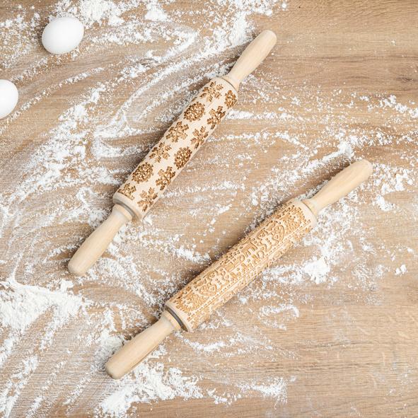 Nudelholz mit Muster