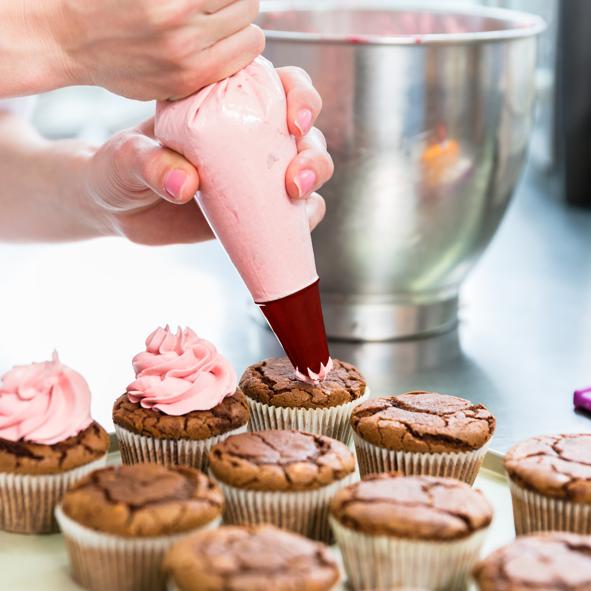 Spritzbeutel aus Silikon, 6-tlg.