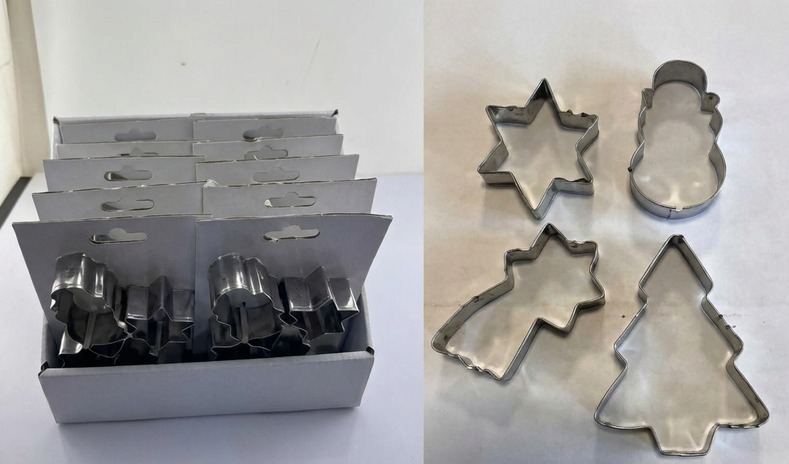 Ausstechformen für Plätzchen, 4er-Set im Display