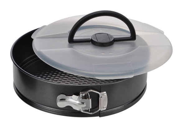 Kuchenbackform m. Deckel und Tragegriff,