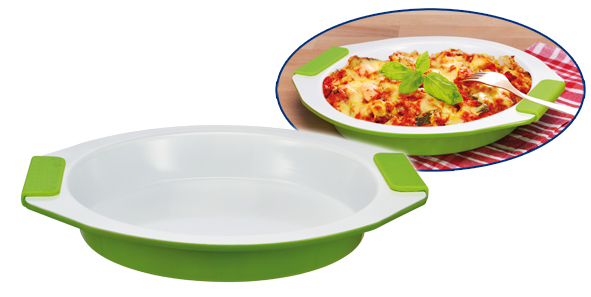 Backform rund, mit Silikongriffen