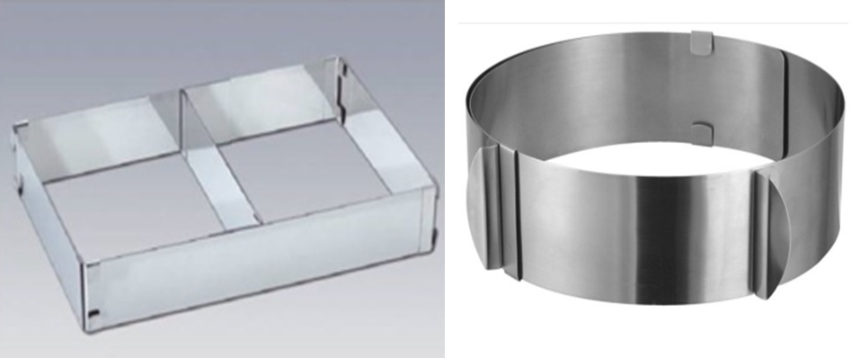 Backrahmen / Tortenring, sortiert