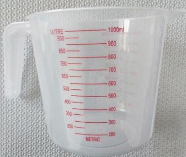 Messbecher aus Kunststoff