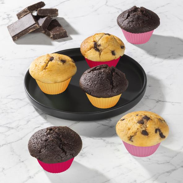 Muffinformen, 6er, Silikon