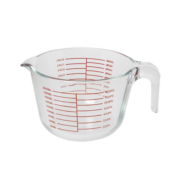 Messbecher aus Glas, 2L