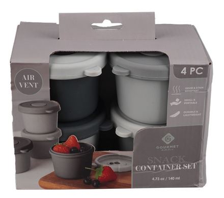 Vorratsdosen 4er Set aus Silikon