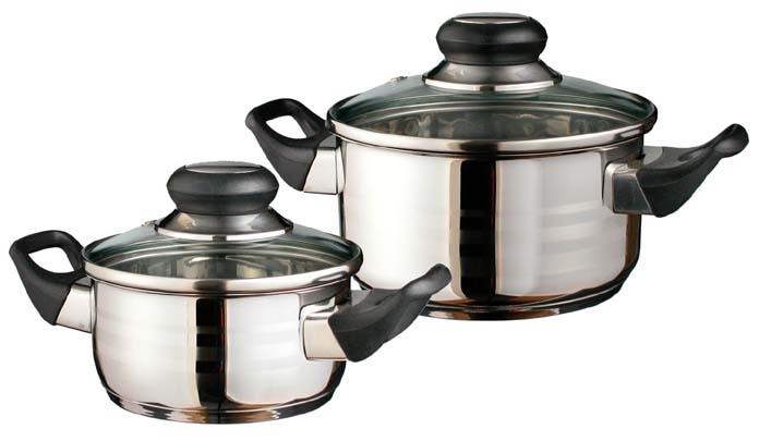 Minitopf-Set, 40-tlg mit Glasdeckel