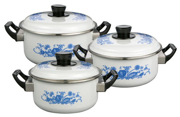 Kochtopf-Set 6tlg, emailliert