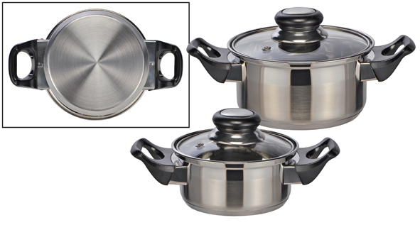 Mini-Kochtopf, 2 Größen sortiert