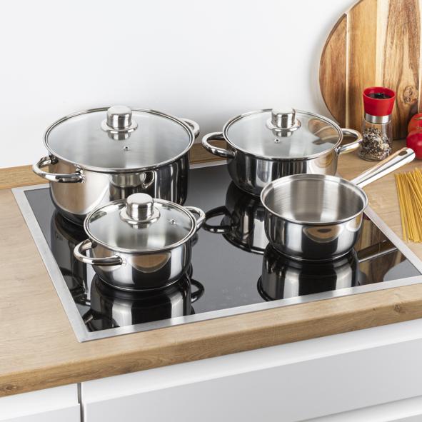 Kochtopf-Set 7-tlg., aus Edelstahl