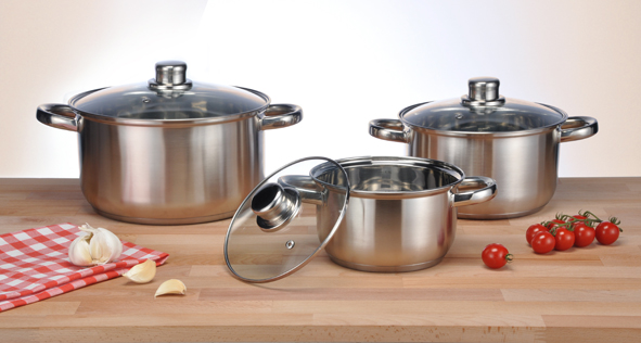 Topfset 6-tlg. aus Edelstahl