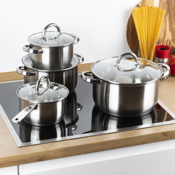 Topfset 8-tlg. aus Edelstahl