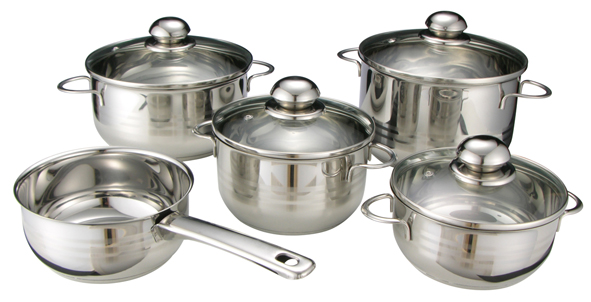 Kochtopf-Set, 9-tlg Silverline