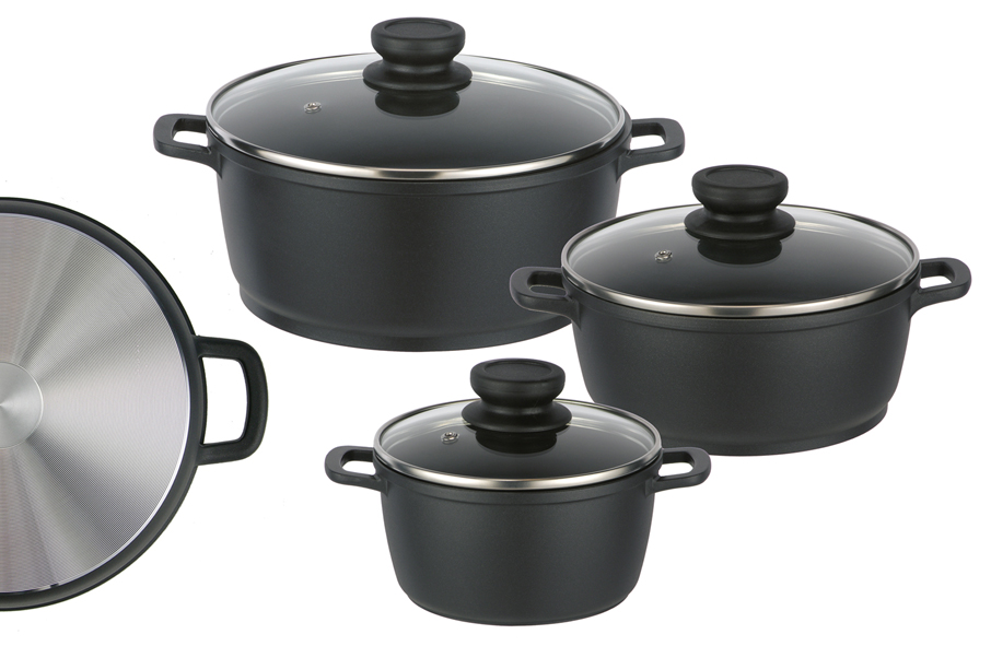 Aluguss-Kochtopfset 6 tlg.