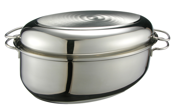 Gänsebräter 38 x 25 cm, Edelstahl 18/8